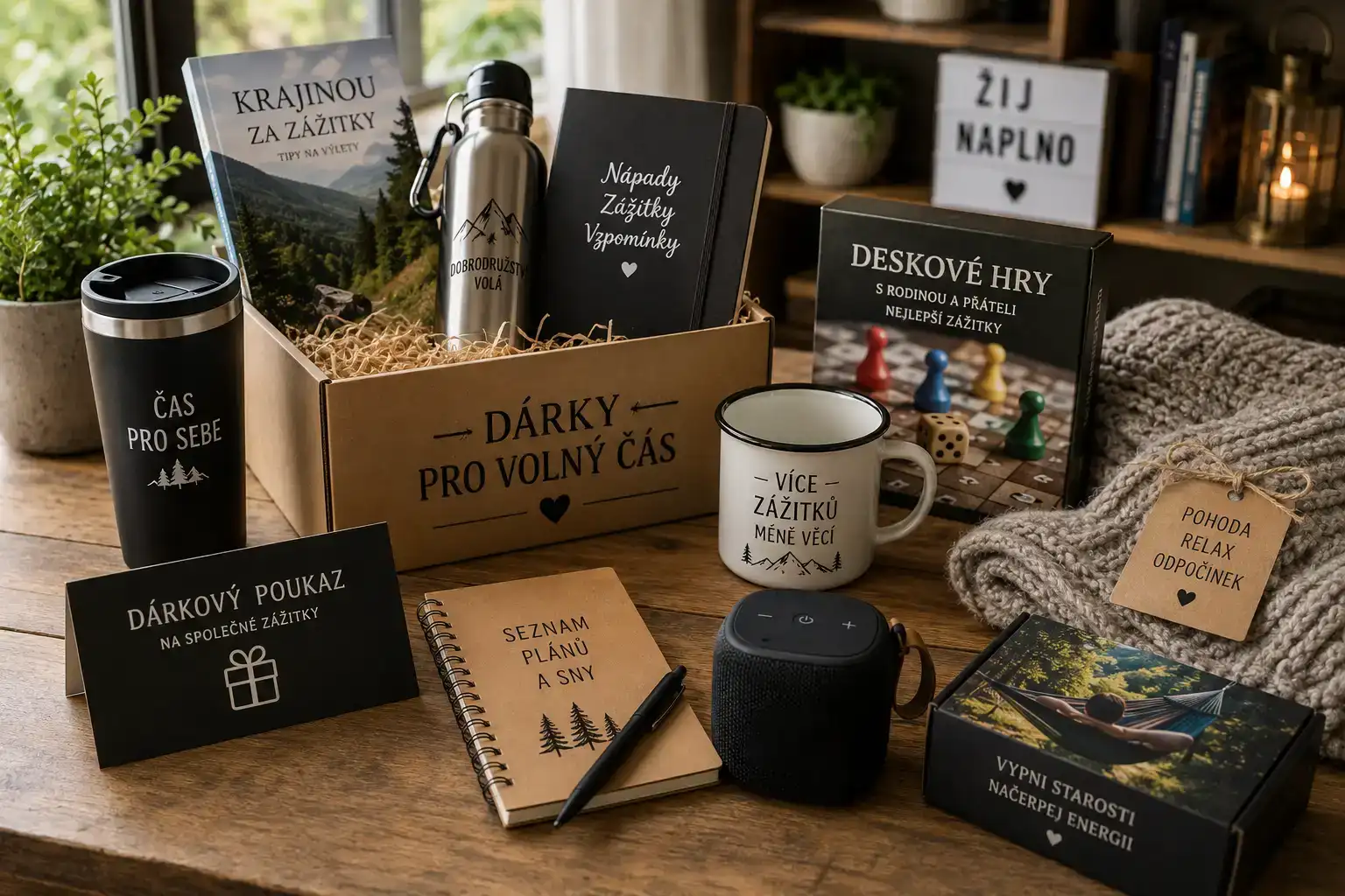Dárky pro volný čas - inspirace a vybavení pro zábavu, hobby a odpočinek